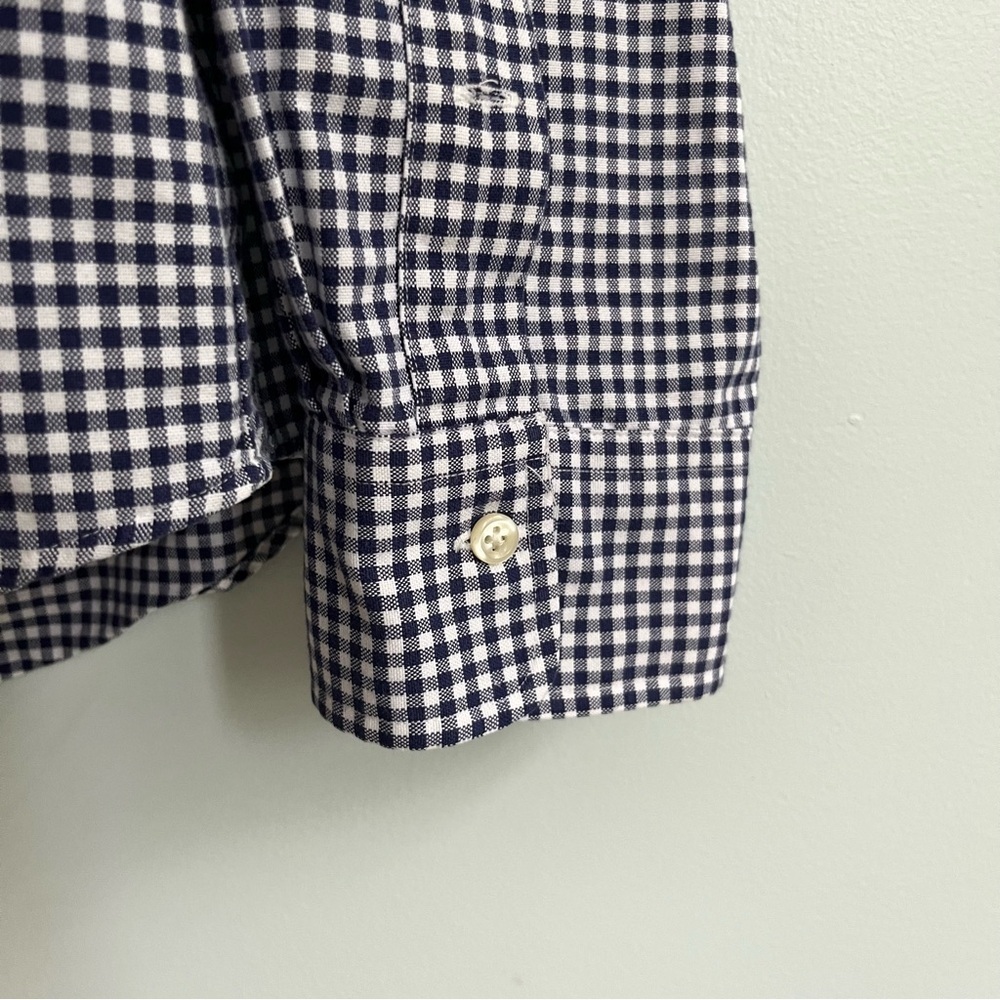 Polo Ralph Lauren Men’s Collared Button Down Gingham Cotton XXL Navy Blue White - Picture 6 of 12